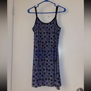 Smiley face 🙂 frown face ☹️ purple dress